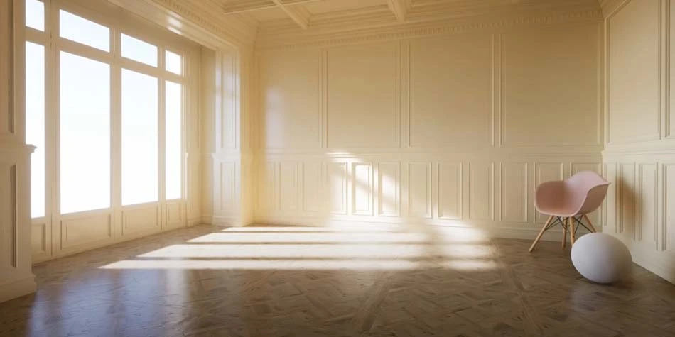 Photorealistic architectural interior rendered in Unreal Engine 5 with Lumen